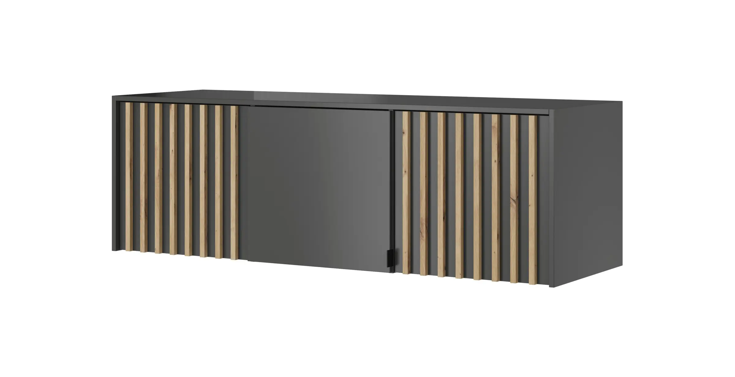 Piaski Nástavec na skříň Nelly 155 cm grafit/dub artisan