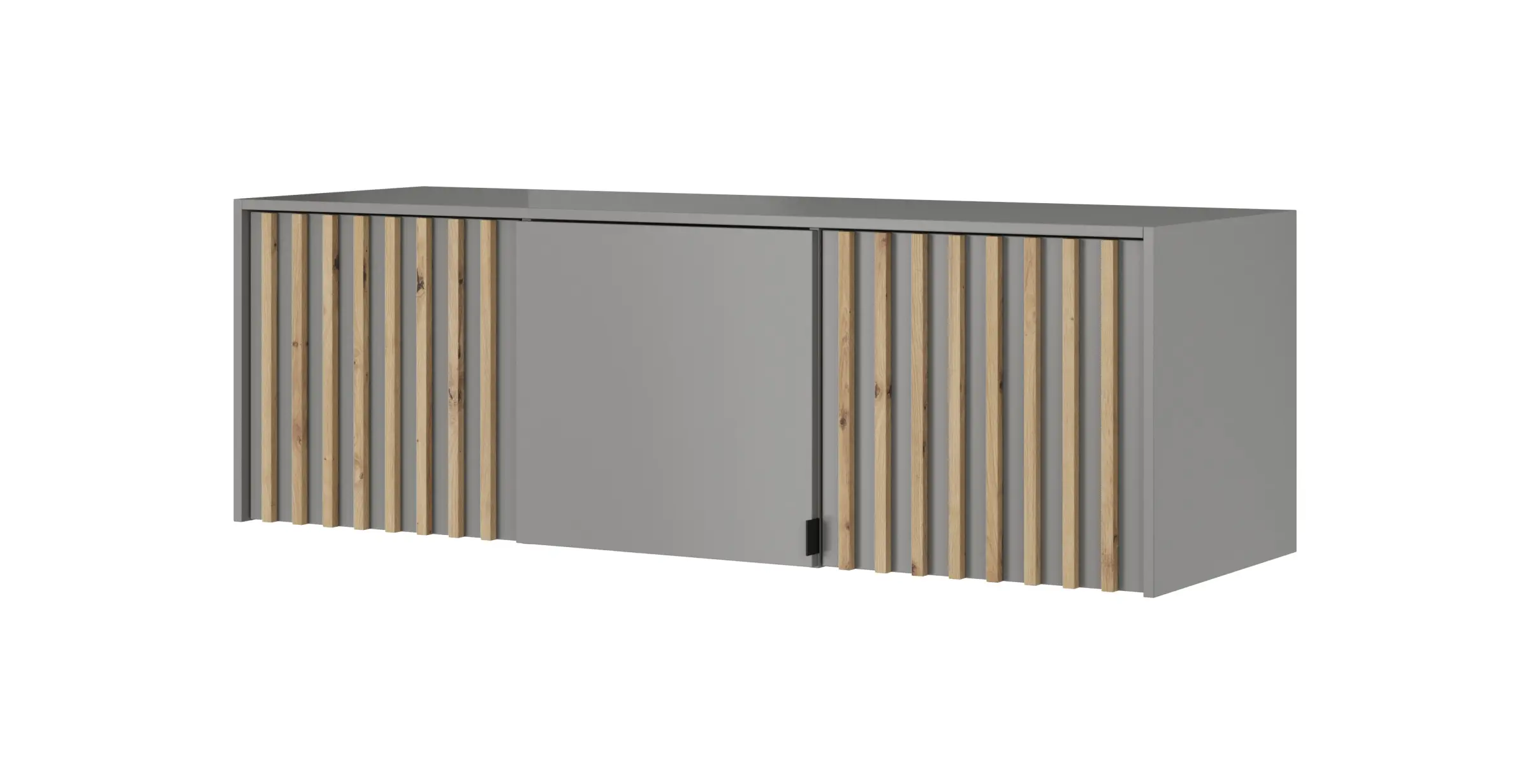 Piaski Nástavec na skříň Nelly 155 cm šedý/dub artisan