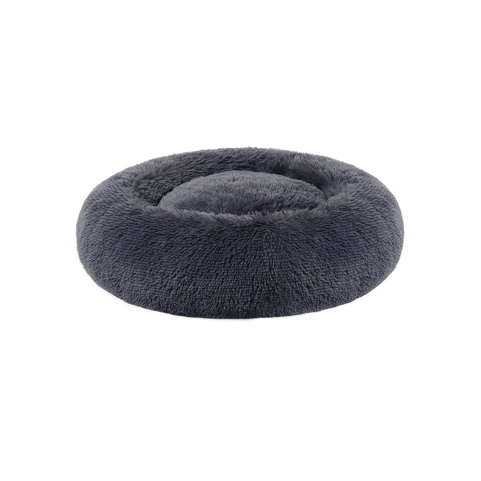SONGMICS Plyšový pelíšek Boček M 60 cm tmavě šedý