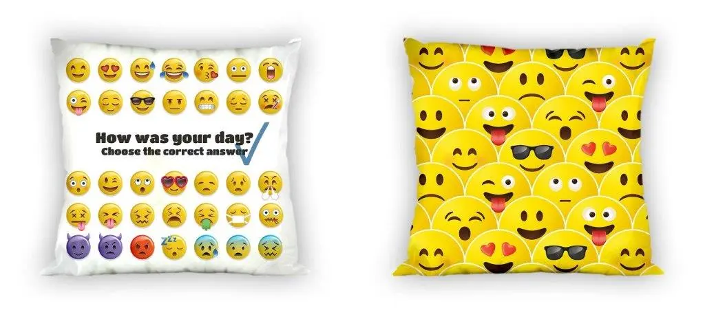 Faro Oboustranný povlak na polštář Emoji 018 - 40x40 cm