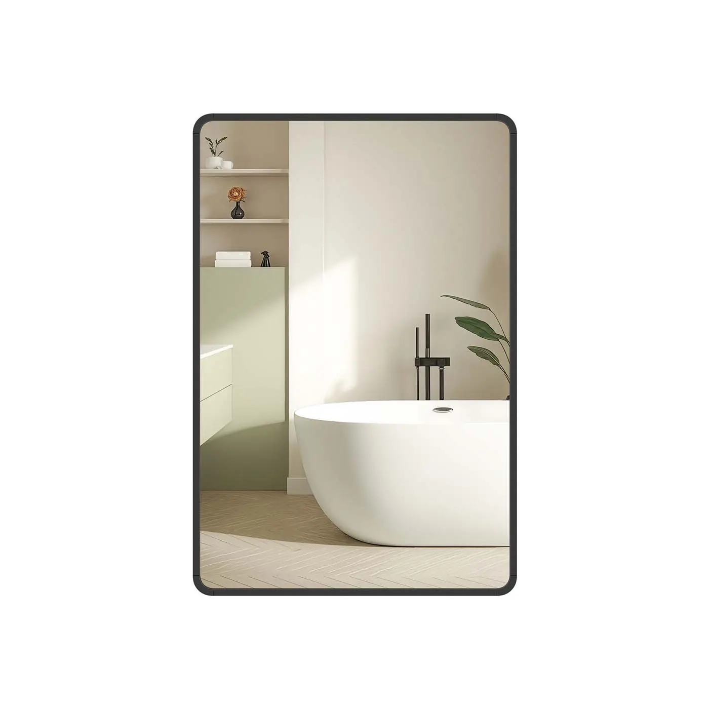 SONGMICS Závěsné zrcadlo Monjra 61x91 cm černé