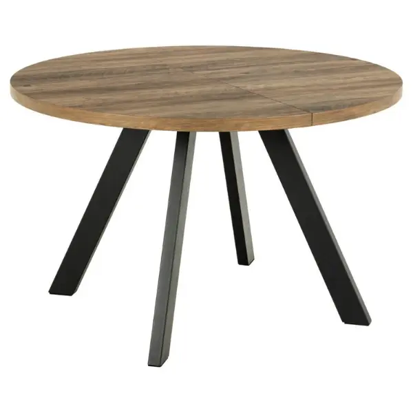 Actona Jídelní rozkládací stůl Zalida 120/210 cm dub amber/černý