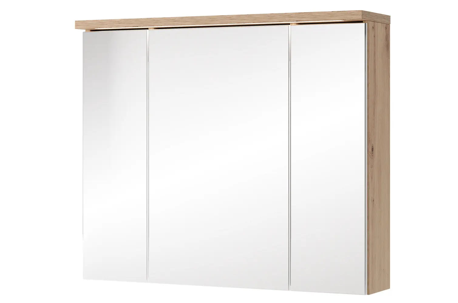 Szynaka Závěsná zrcadlová skříňka s LED osvětlením Sting 58 80 cm dub Artisan