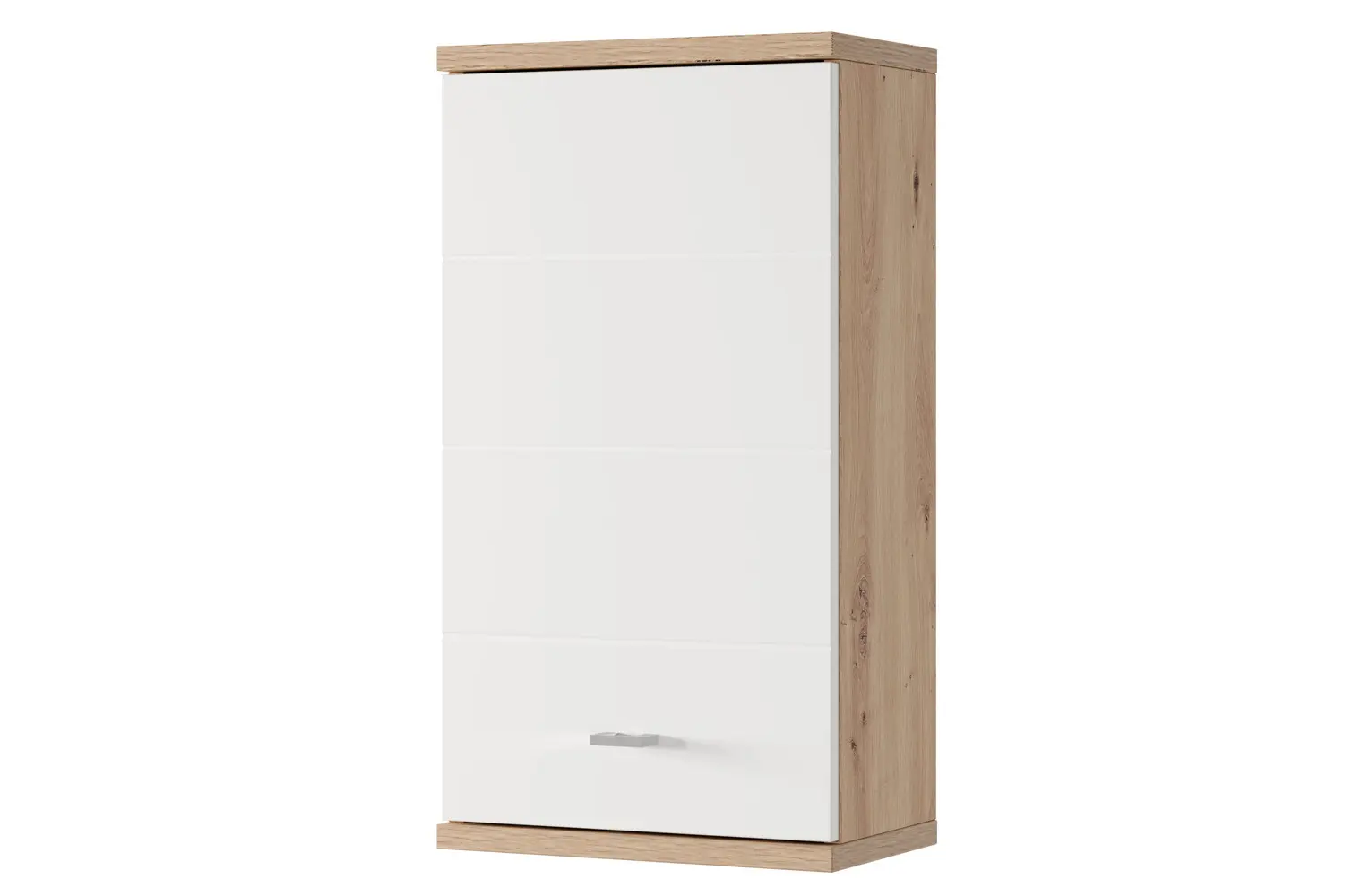 Szynaka Závěsná horní koupelnová skříňka Sting 71 38 cm dub Artisan/bílá