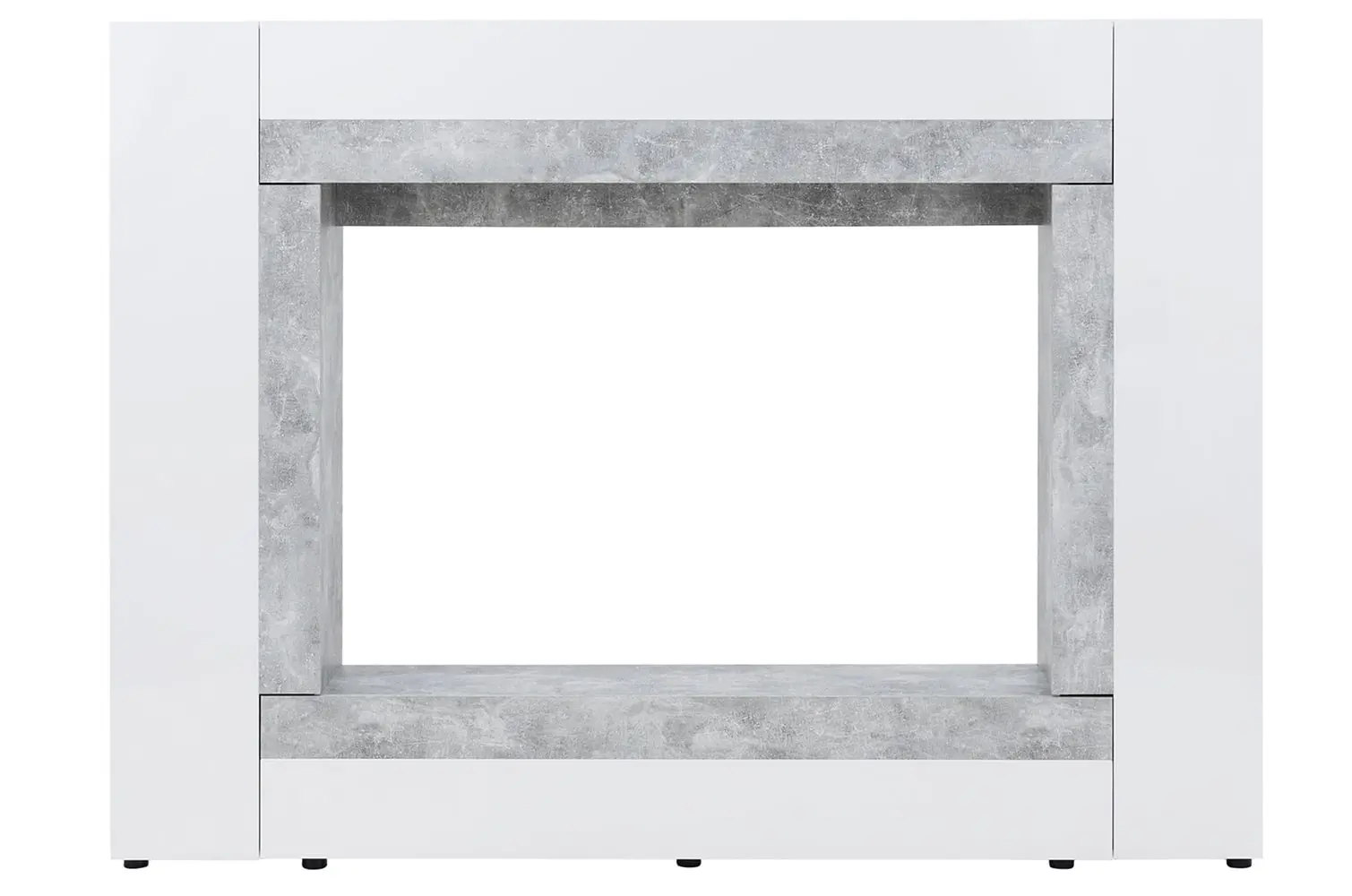 Szynaka Obývací stěna Window 225 cm bílá/beton