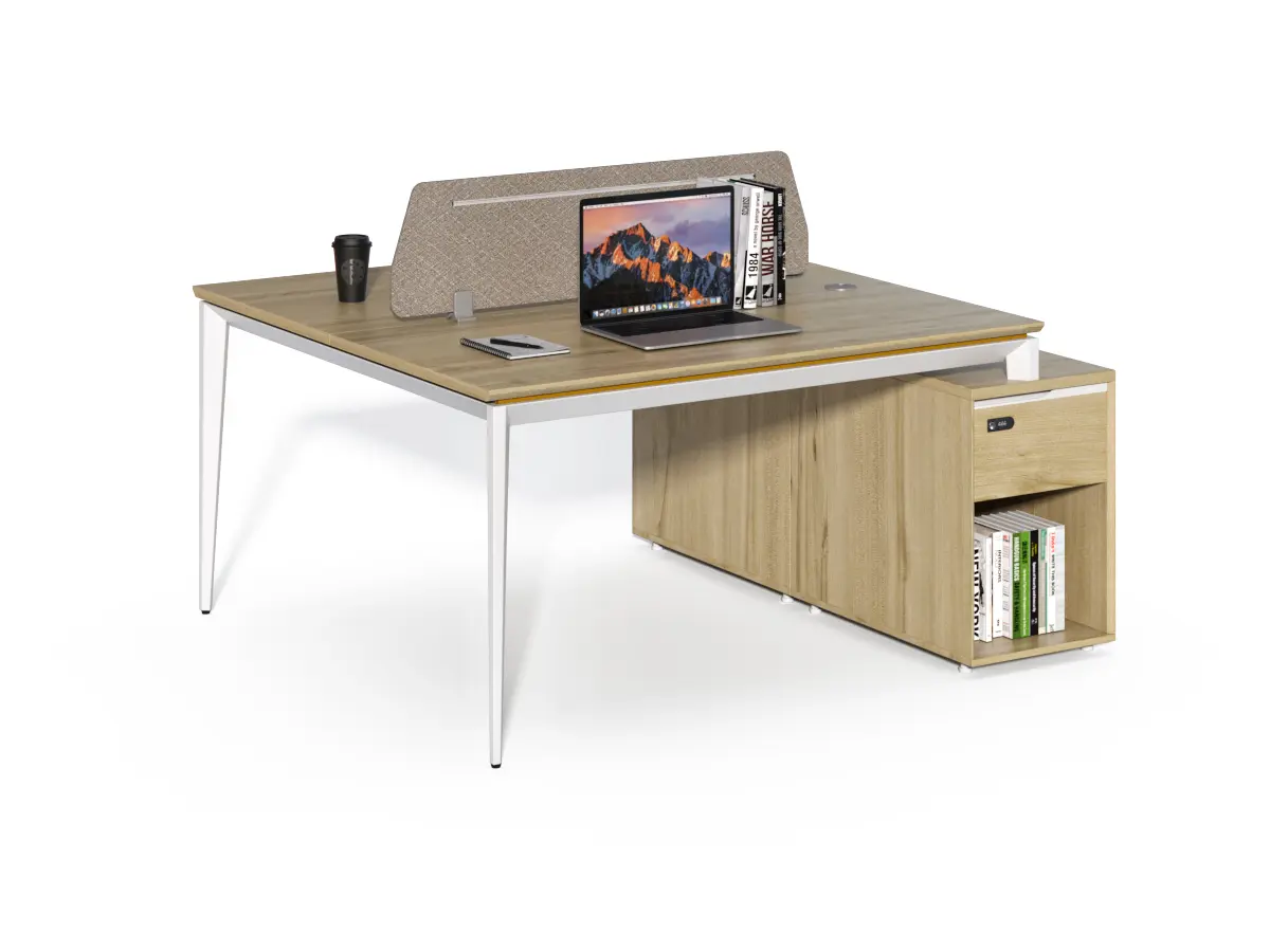 Kancelářská sestava 2 osoby Houseland Profit Max 04 1614 dub/bílá