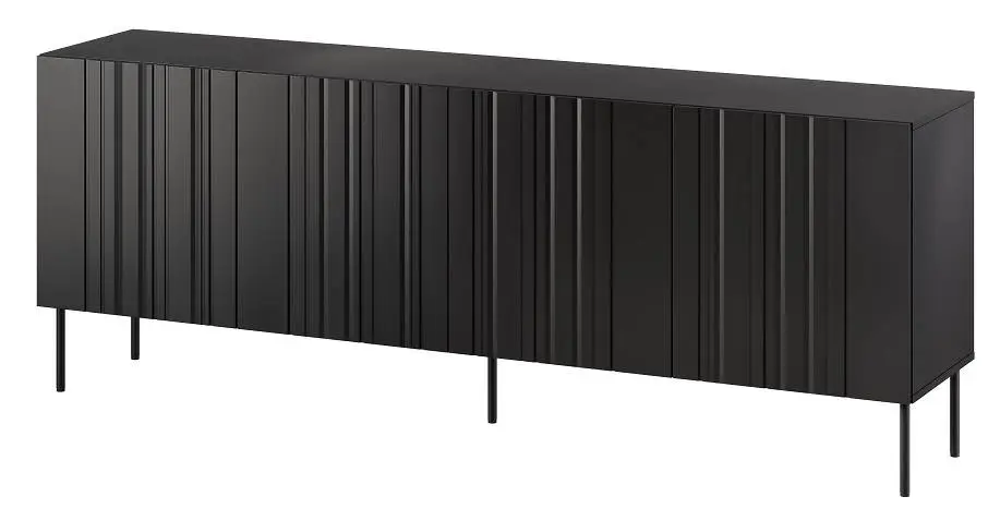 HALMAR Komoda Isla 200 cm I černá