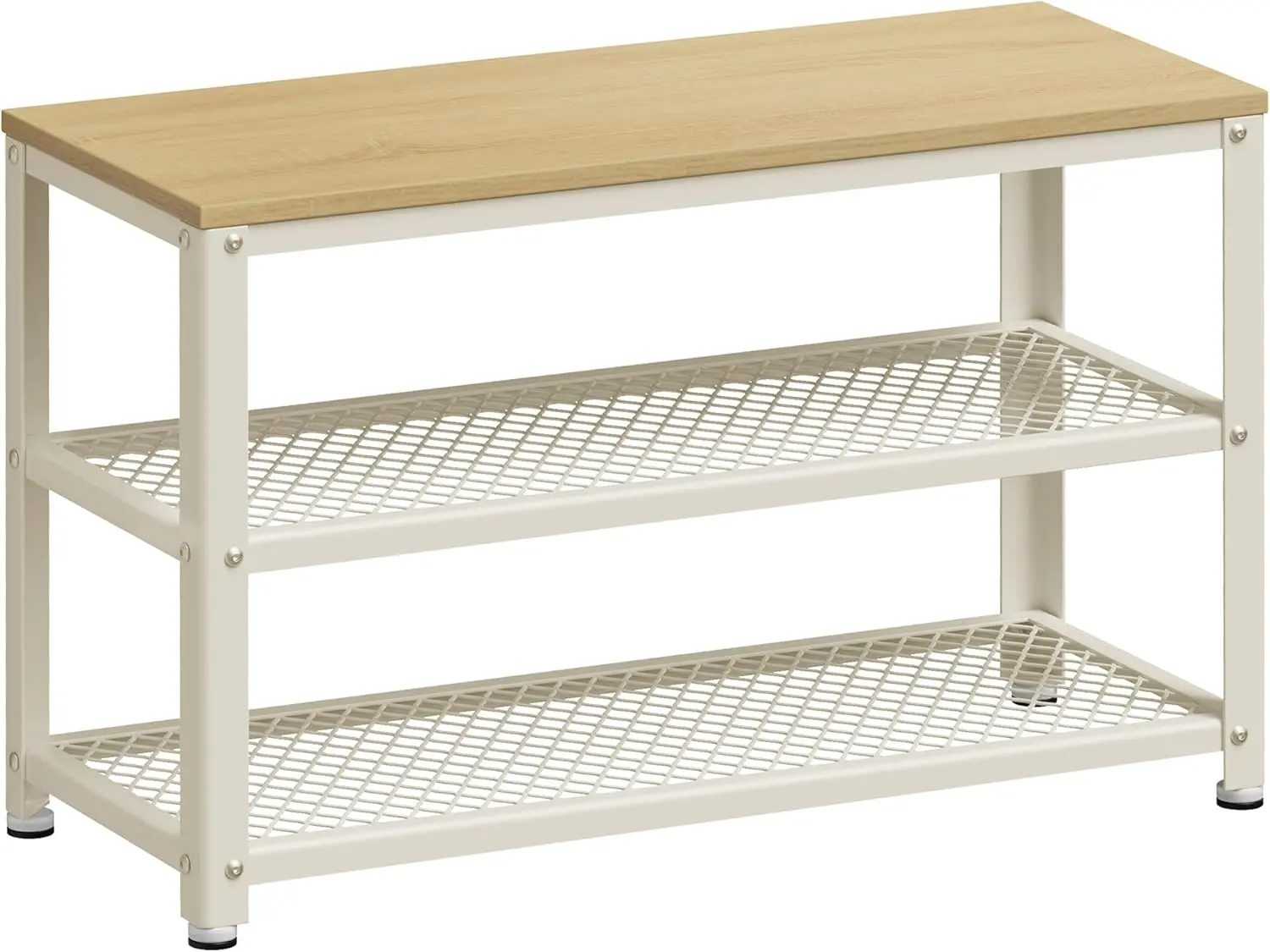 SONGMICS Botník VASAGLE Leggy bílý/béžový