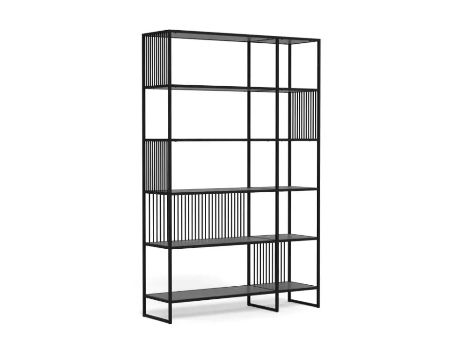 Actona Knihovna Strington 120 cm černá