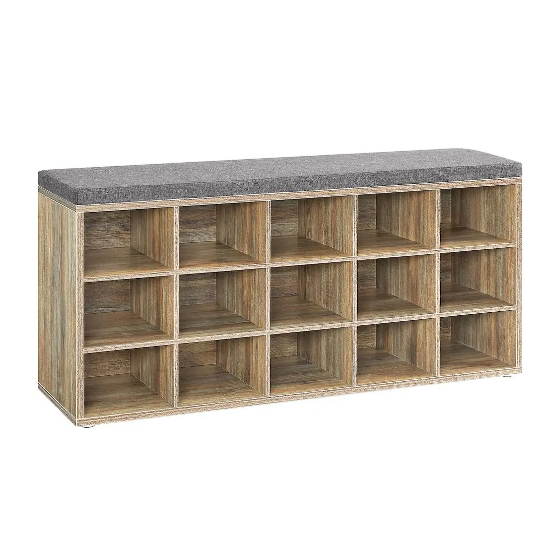 SONGMICS Botník Vasagle Endersen 105 cm světle hnědý/šedý
