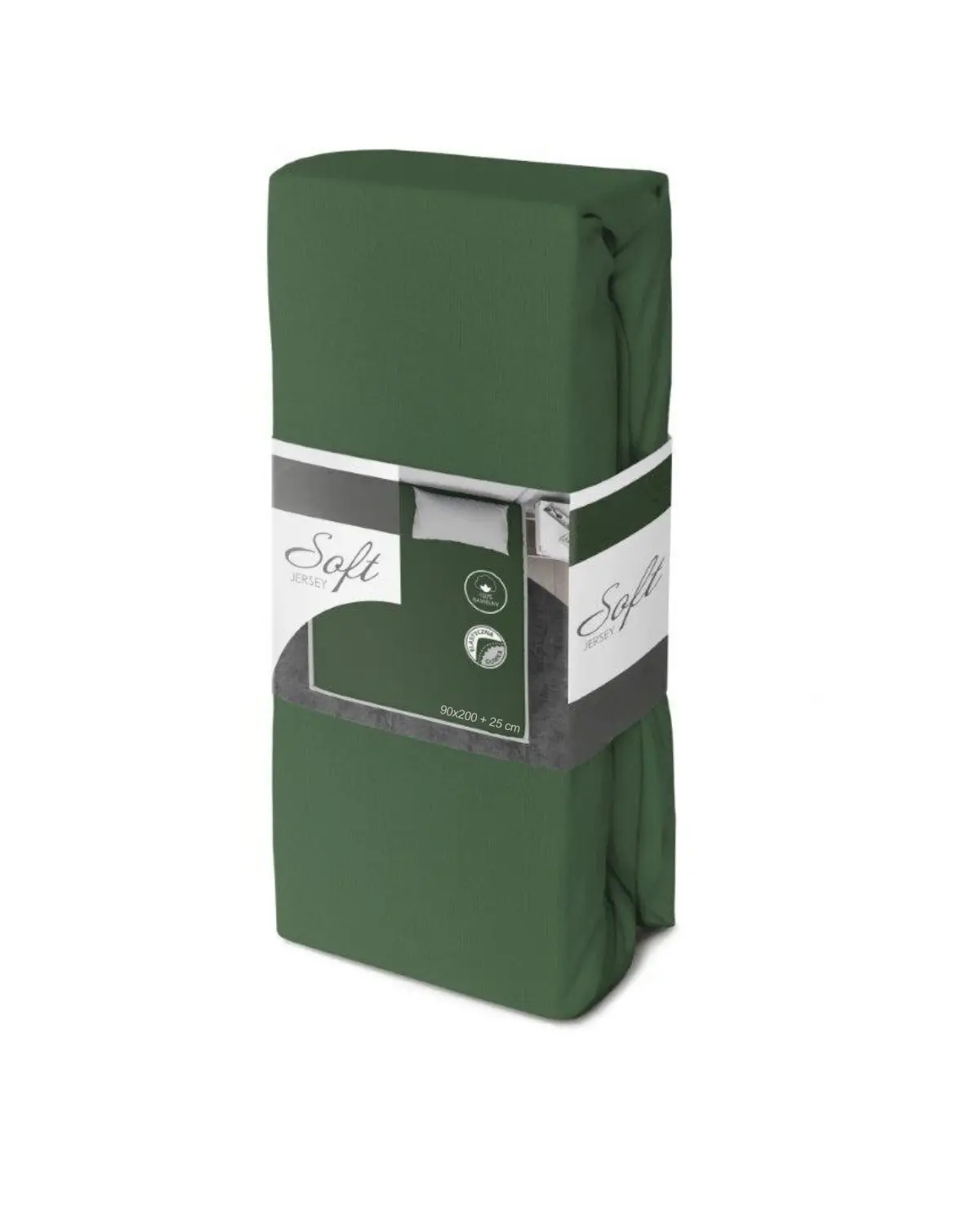 Faro Bavlněné Jersey prostěradlo SOFT 90x200 cm + 25 cm zelené