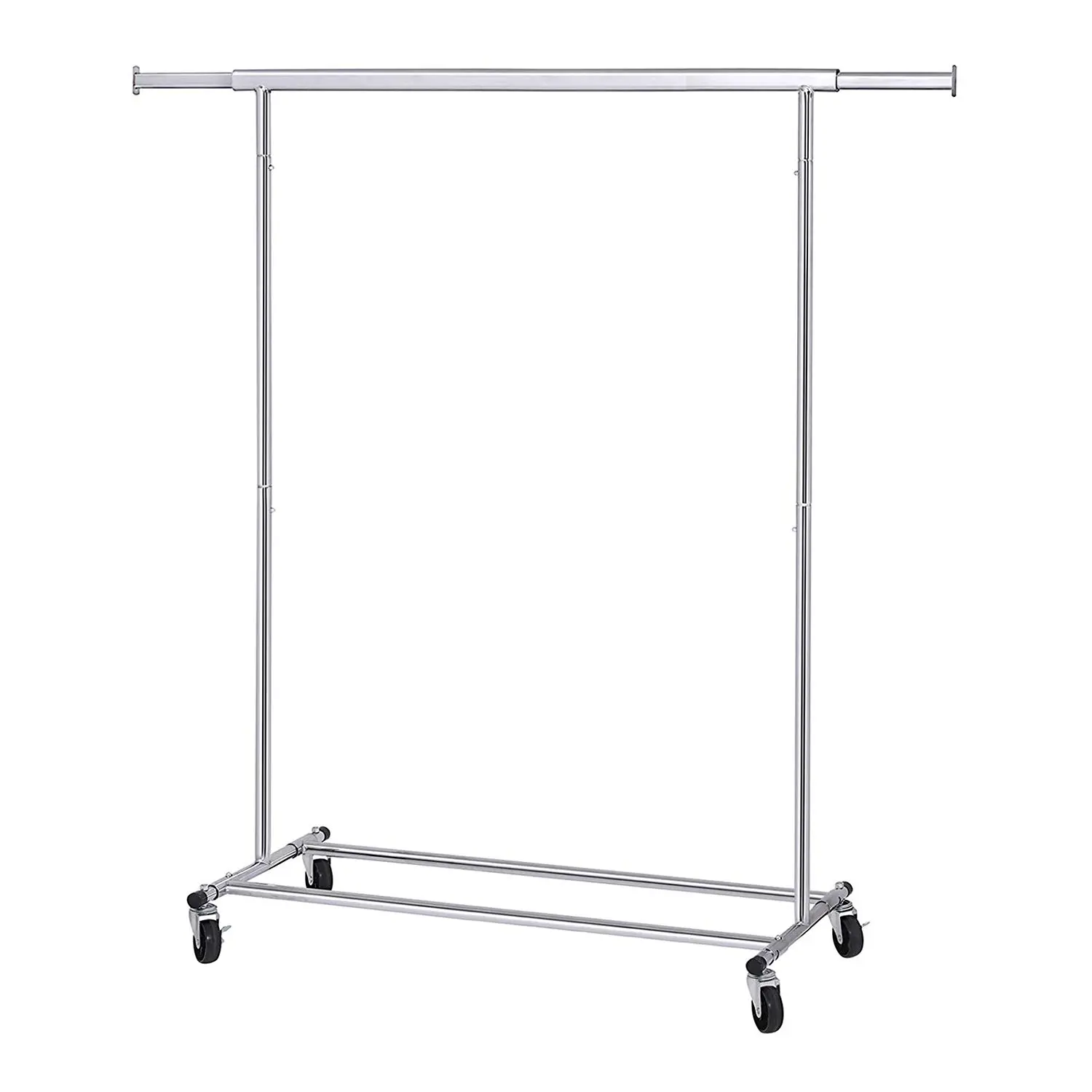 SONGMICS Stojan na šaty pojízdný chromový 90Kg