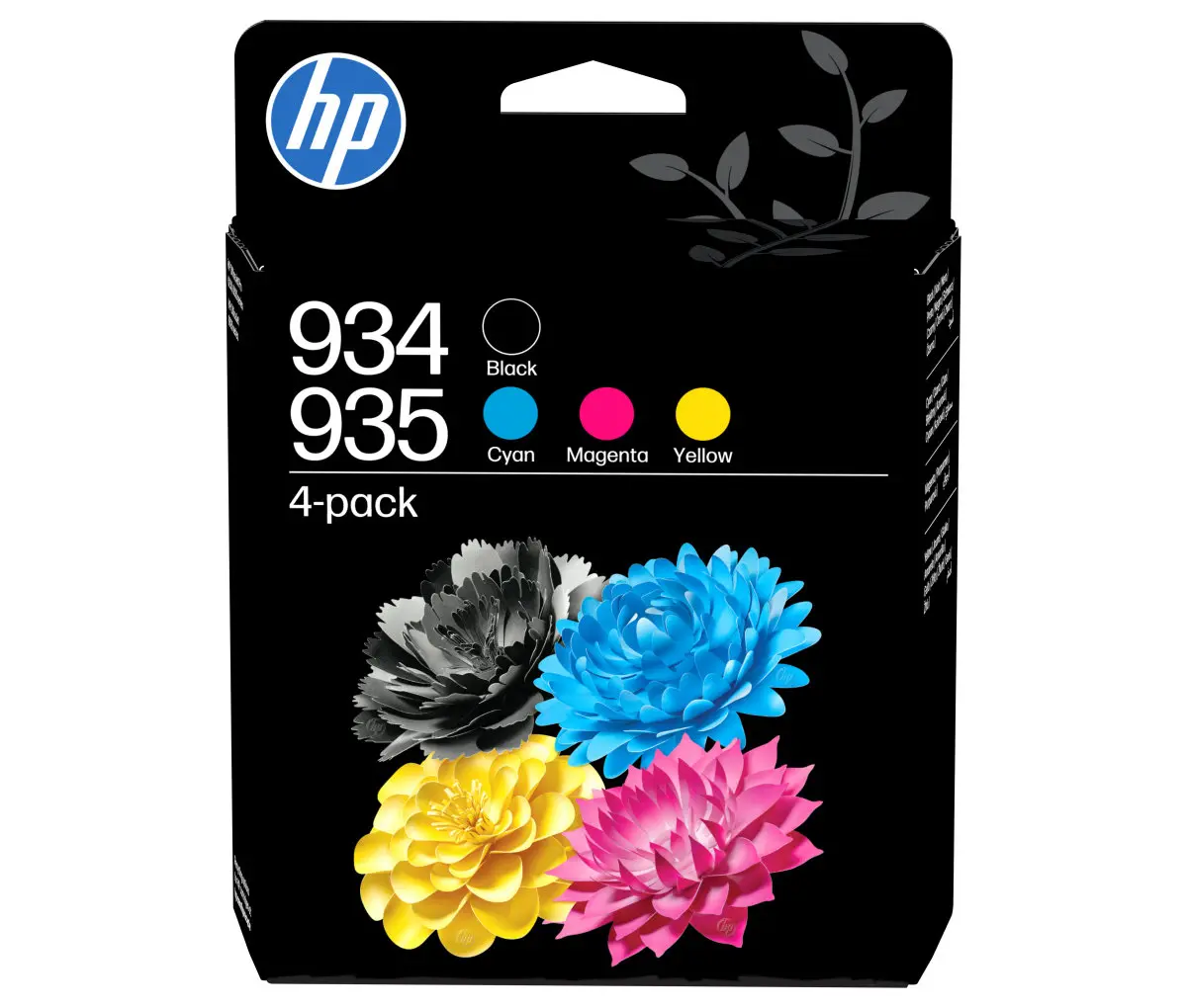 Sada inkoustů HP 934 černá + 935 azurová, purpurová a žlutá (6ZC72AE#LS1)