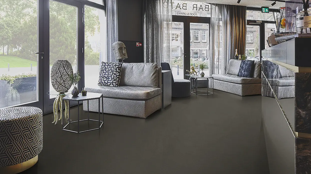 FORBO Marmoleum solid cocoa Black tea 3591