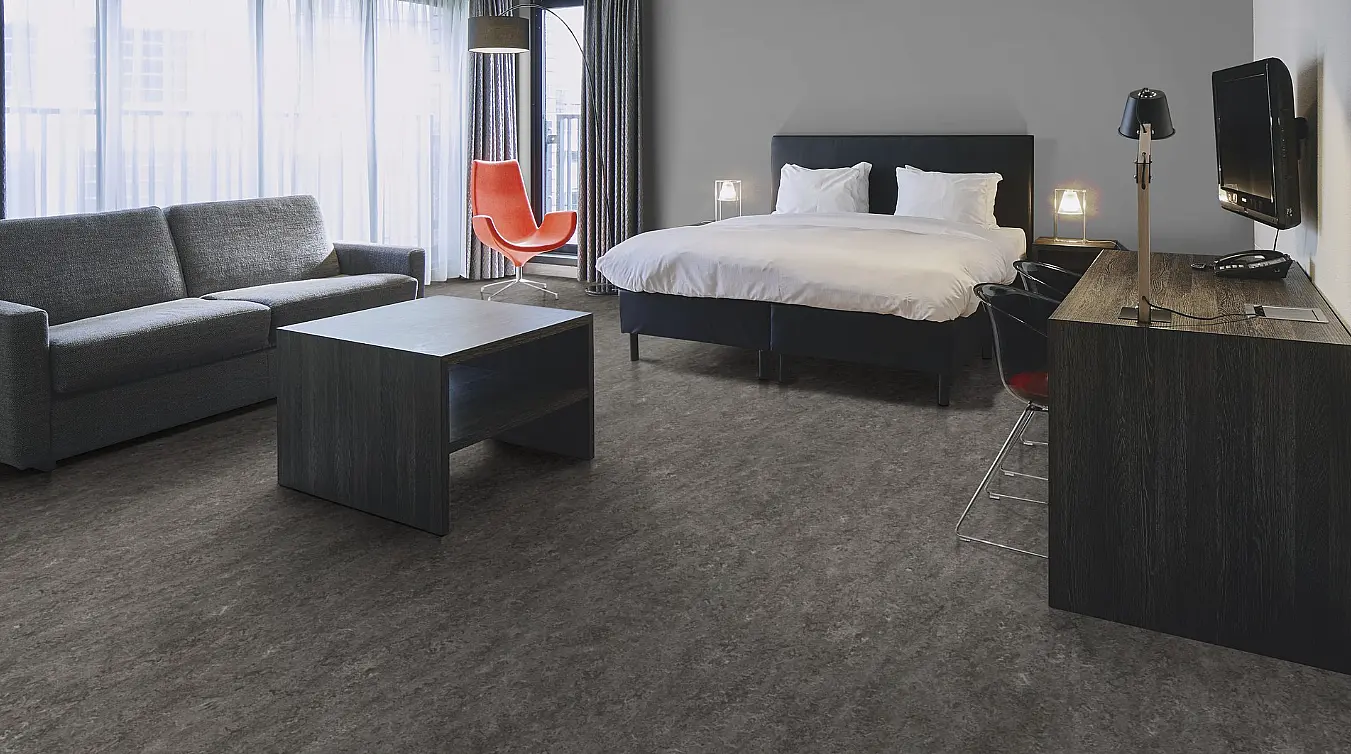 FORBO Marmoleum marbled real Graphite 3048 Tl. 2 mm