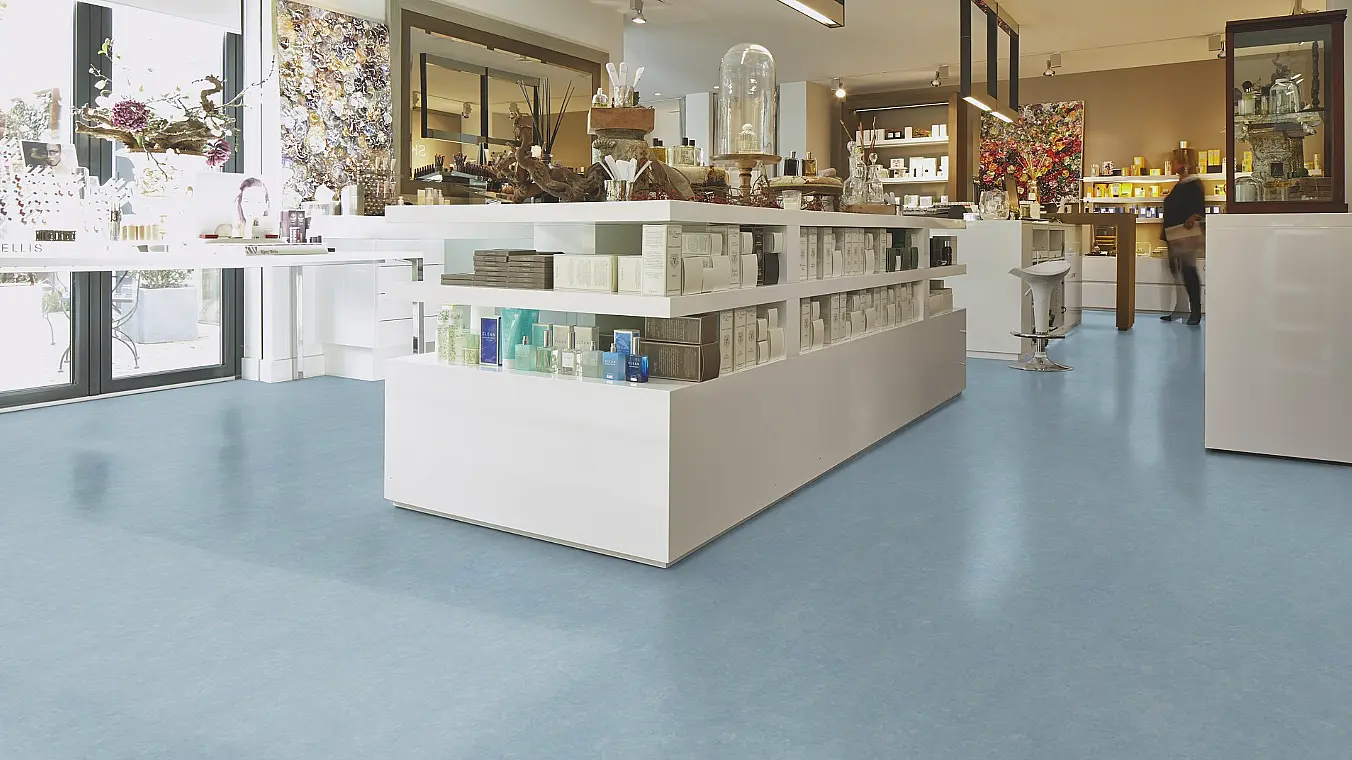 FORBO Marmoleum marbled fresco Blue heaven 3828 Tl. 2,5 mm