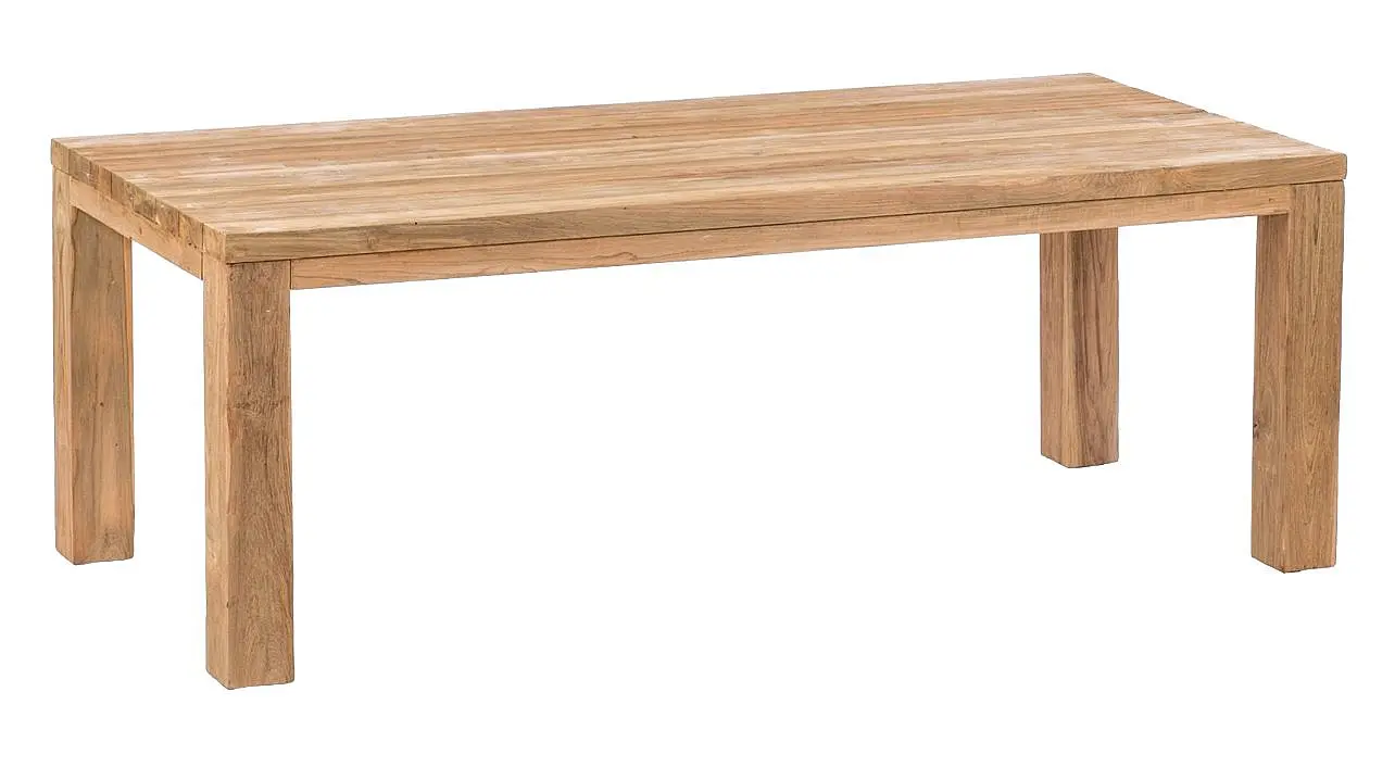 DEOKORK Teakový stůl FLOSS RECYCLE 180 - 300 × 90 - 110 cm