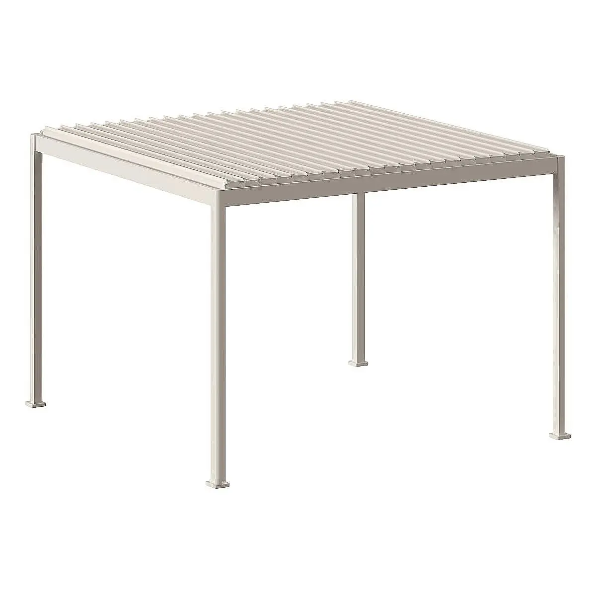 DEOKORK Zahradní hliníkový altán MEGAN 4x3 m (ivory)