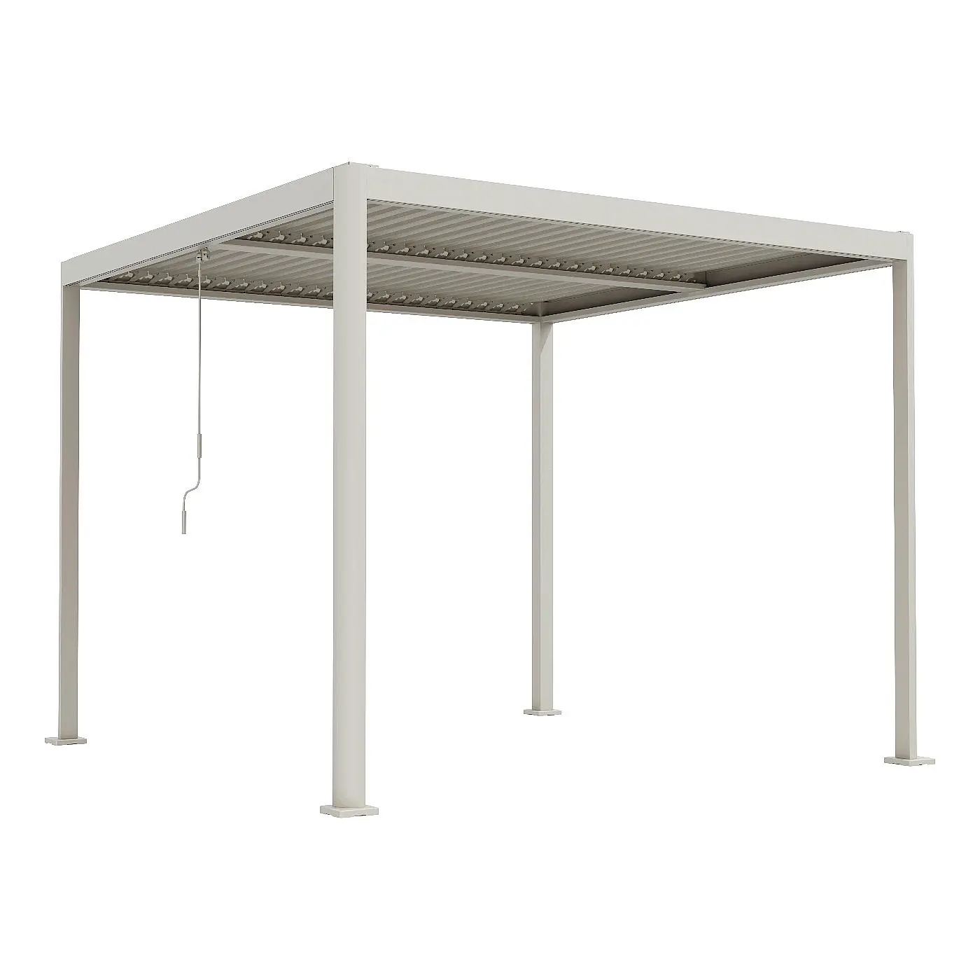 DEOKORK Zahradní kovový altán ECONOMY 3x3 m (ivory)