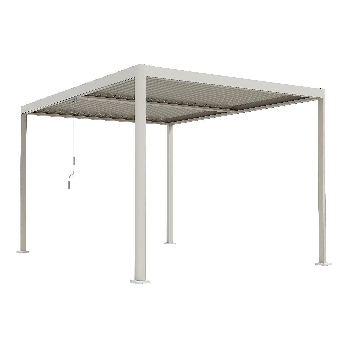 DEOKORK Zahradní kovový altán ECONOMY 4x3 m (ivory)