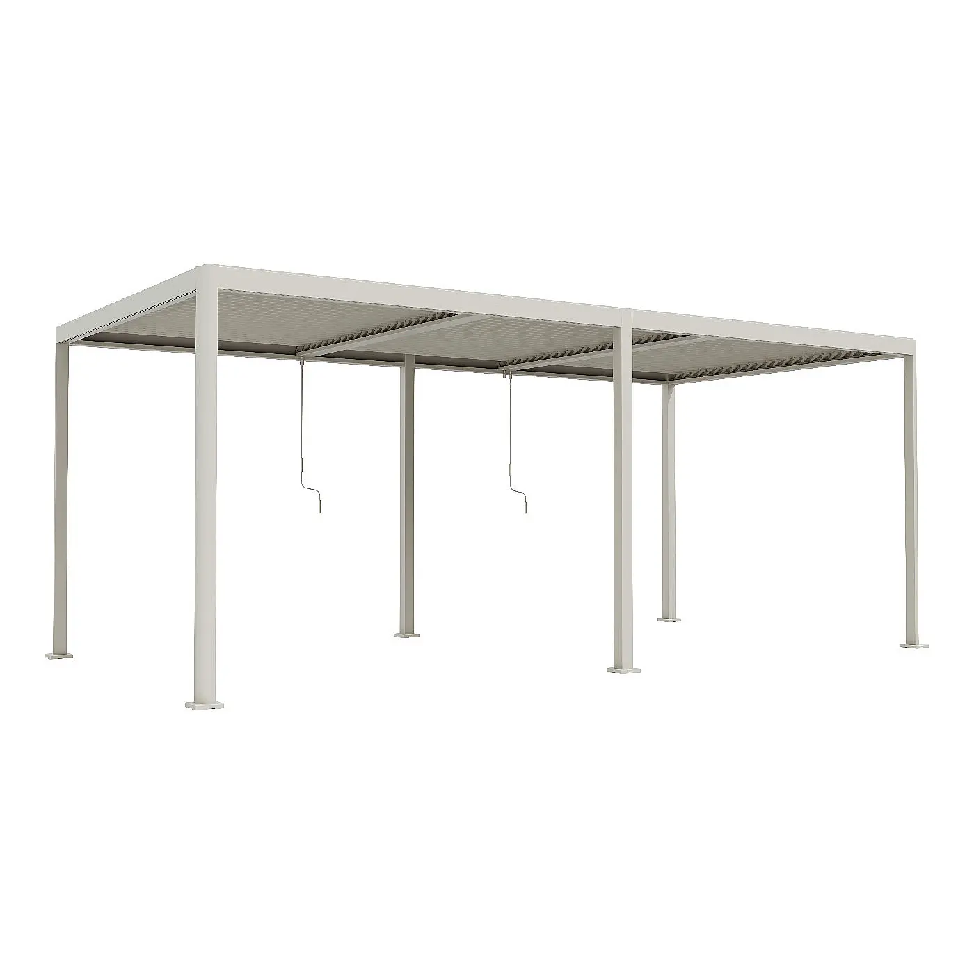 DEOKORK Zahradní kovový altán ECONOMY 6x3 m (ivory)