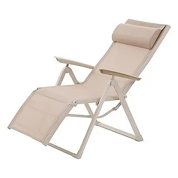 DEOKORK Hliníkové křeslo relaxační MALTA (ivory)
