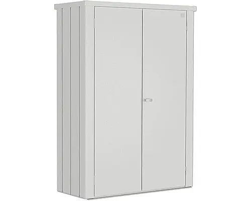Biohort Skříňka na terasu BIOHORT Romeo M high 132 x 57 x 181 cm (stříbrná metalíza)