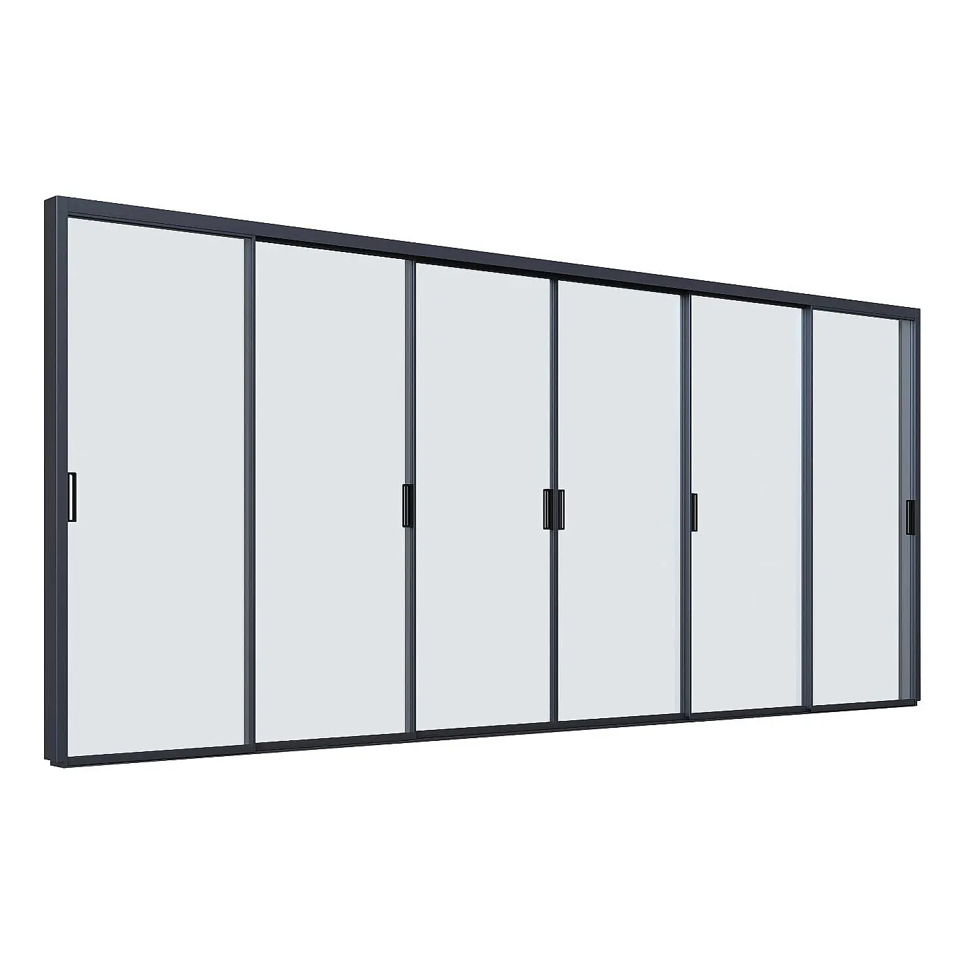 DEOKORK Posuvná skleněná stěna k altánu MAGNUS 6m elektrická (grafit)