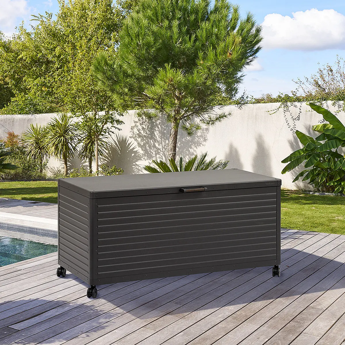 DEOKORK Venkovní úložný box 182 x 89 x 78 cm (antracit)
