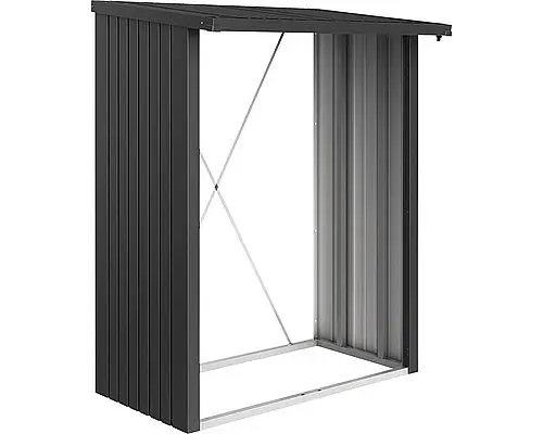 Biohort Dřevník BIOHORT Woodstock 157 x 102 x 199 cm (tmavě šedá metalíza)