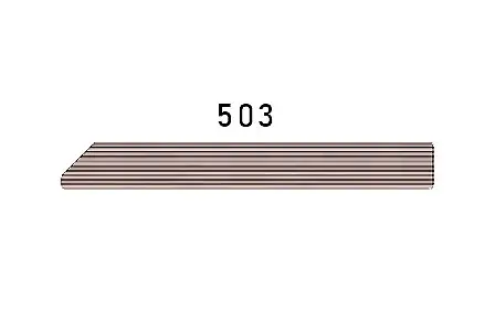 Soklová lišta lískový ořech 9556 503, 78x10x4500/6000 mm, TWINSON 10 × 78 ×
