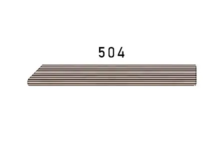Soklová lišta kůra 9556 504, 78x10x4500/6000 mm, TWINSON 10 × 78 ×