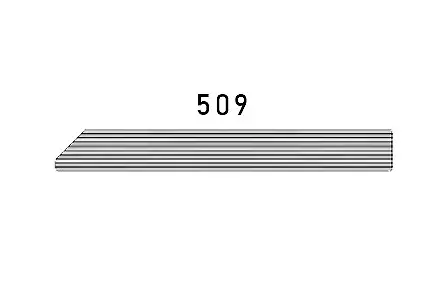Soklová lišta říční kámen 9556 509, 78x10x4500/6000 mm, TWINSON 10 × 78 ×