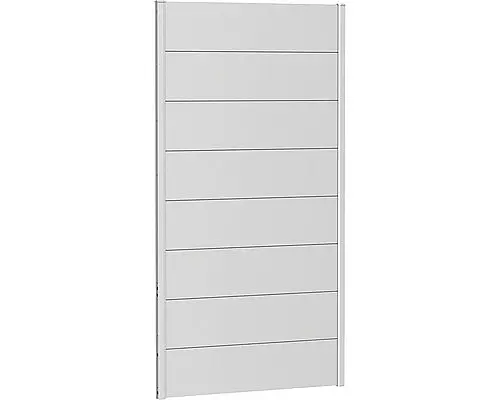 Biohort Zástěna na ochranu soukromí BIOHORT - výška 182 cm (stříbrná metalíza)
