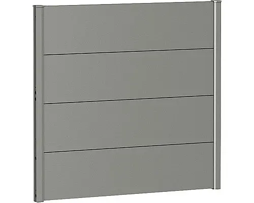 Biohort Zástěna na ochranu soukromí BIOHORT - výška 91 cm (šedý křemen metalíza) 145 × 91 × 4,4 cm