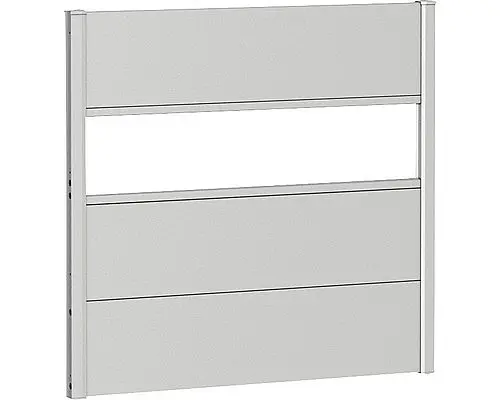 Biohort Zástěna na ochranu soukromí BIOHORT s akrylovým panelem - výška 91 cm (stříbrná metalíza) 145 × 91 × 4,4 cm
