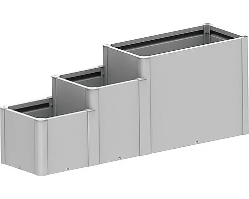 Biohort Vyvýšený záhon BIOHORT Davinci 3 - 201 x 53 x 77 cm (stříbrná metalíza)
