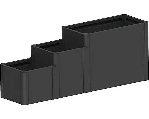Biohort Vyvýšený záhon BIOHORT Davinci 3 - 201 x 53 x 77 cm (tmavě šedá metalíza)