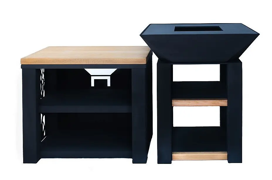 Set grilovací ohniště + servírovací stůl Master