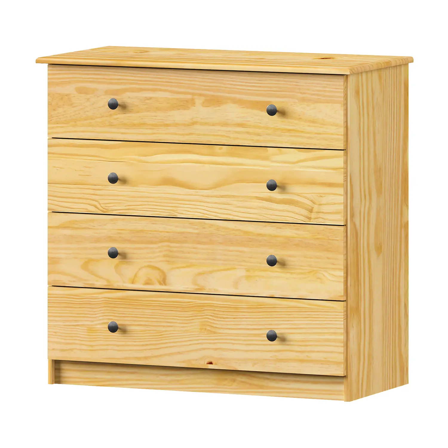 Prádelník 4 zásuvky 8034K lak, kovové úchytky