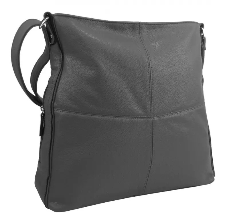 MARIA MARNI Praktická velká dámská crossbody kabelka 47-MH tmavě šedá