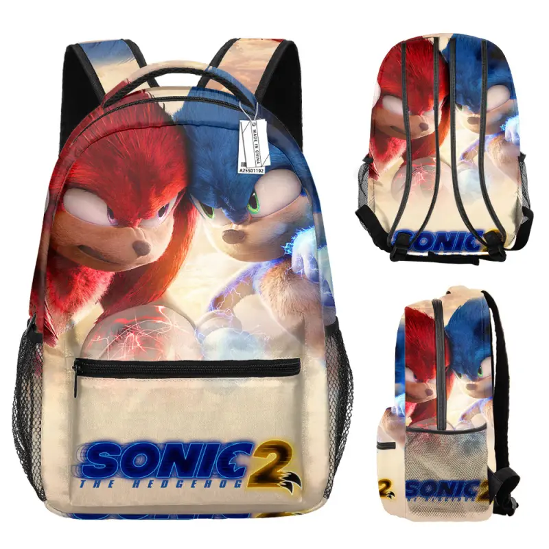 Made in China Dětský / studentský batoh s potiskem celého obvodu motiv Sonic