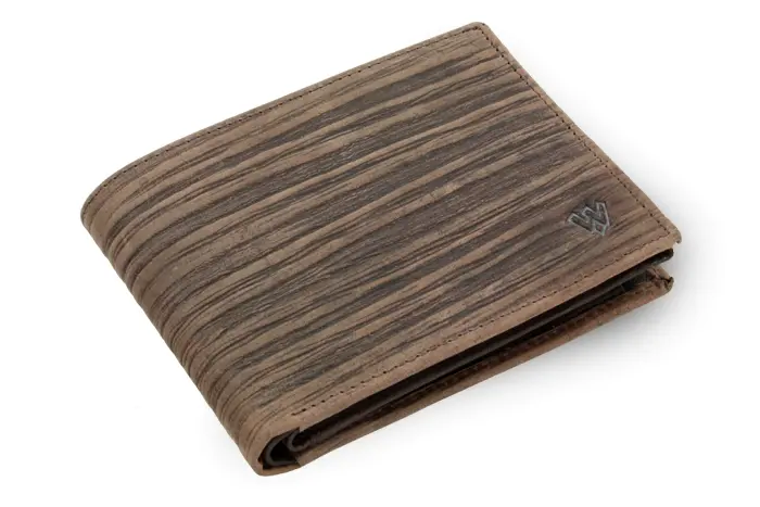 Tmavě hnědá pánská kožená peněženka ve stylu BAMBOO 513-4241-47