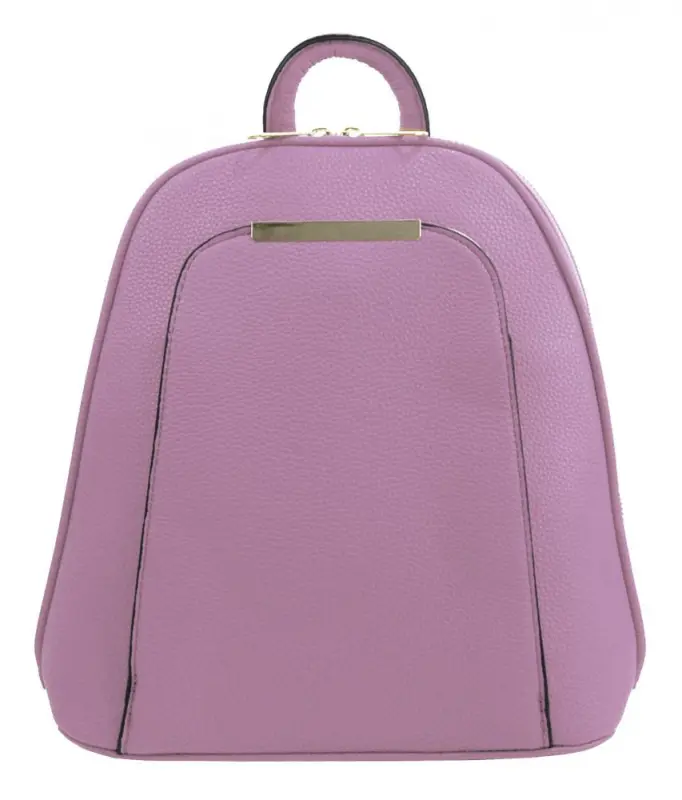 Elegantní menší dámský batůžek / kabelka světlá fialová
