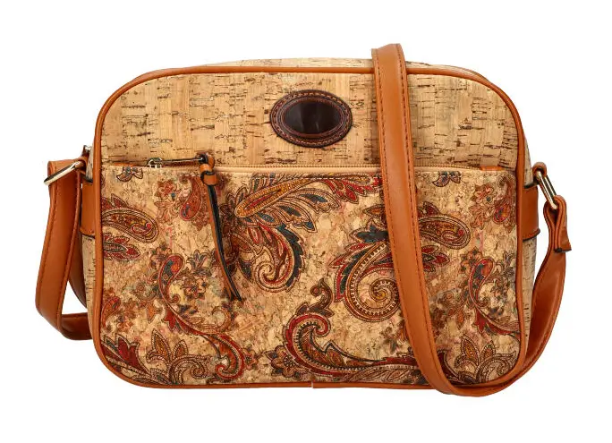 Crossbody dámská kabelka v korkovém designu A2132 typ 10