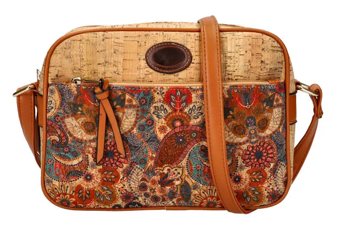 Crossbody dámská kabelka v korkovém designu A2132 typ 2
