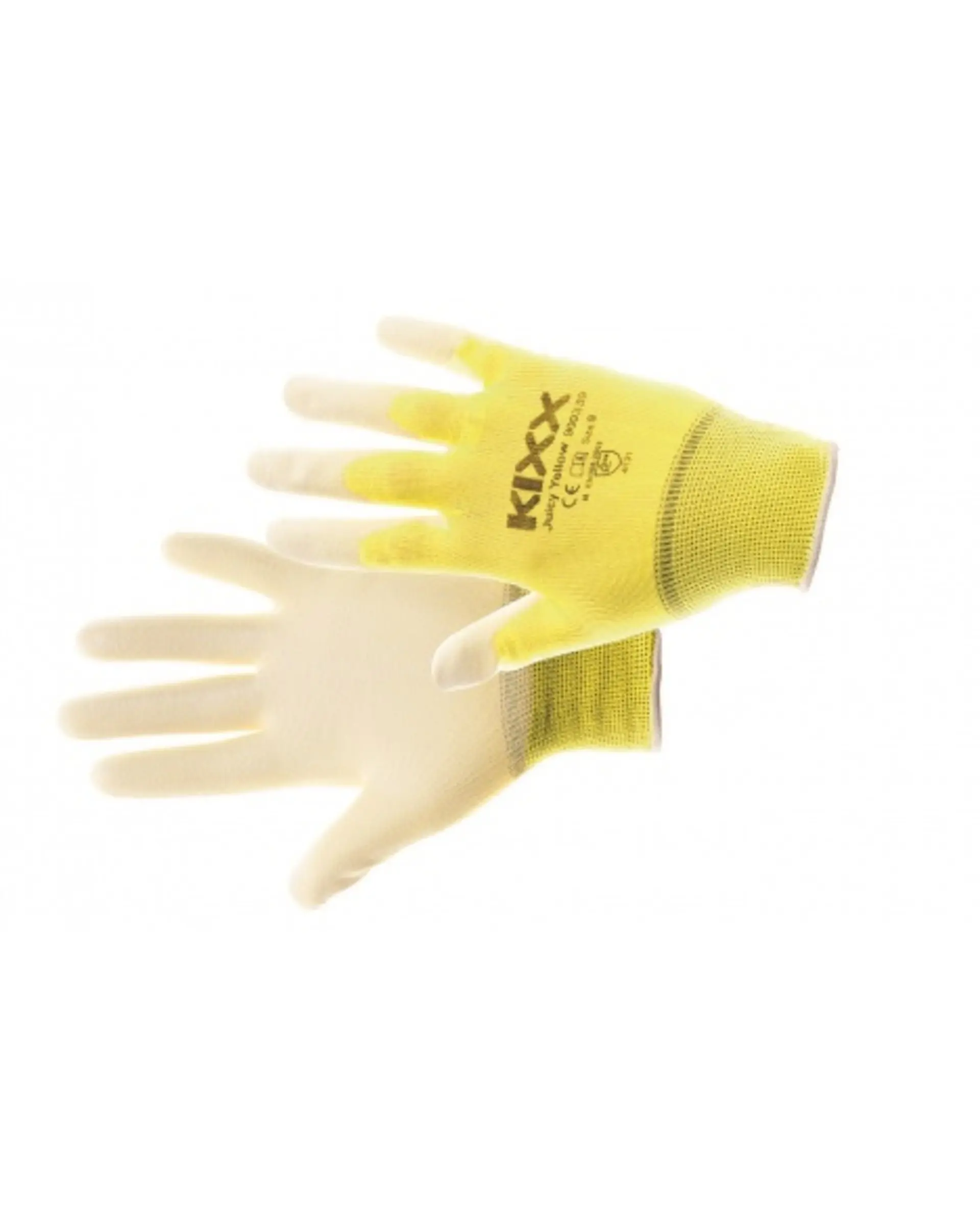 Cerva KIXX JUICY YELLOW polyuretan Rukavice povrstvené 9