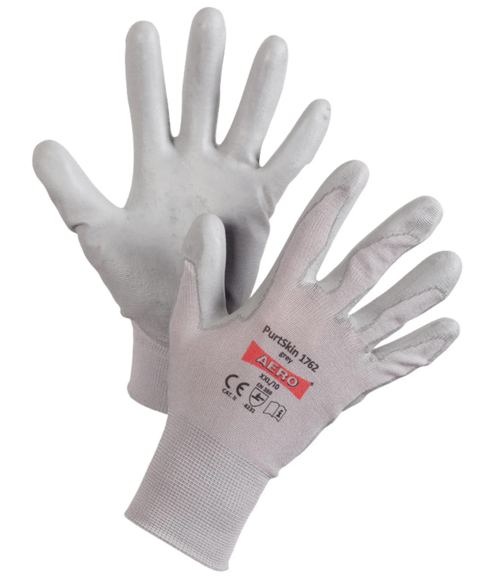 AERO PURTSKIN GREY 1762 polyuretan Rukavice povrstvené