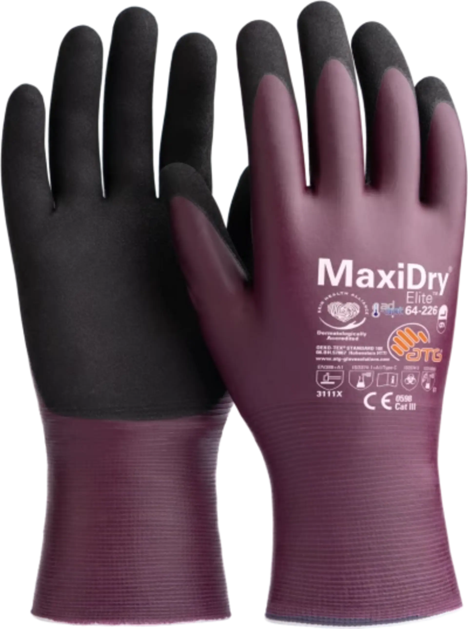 ATG MAXIDRY ELITE 64-226 nitril Rukavice povrstvené