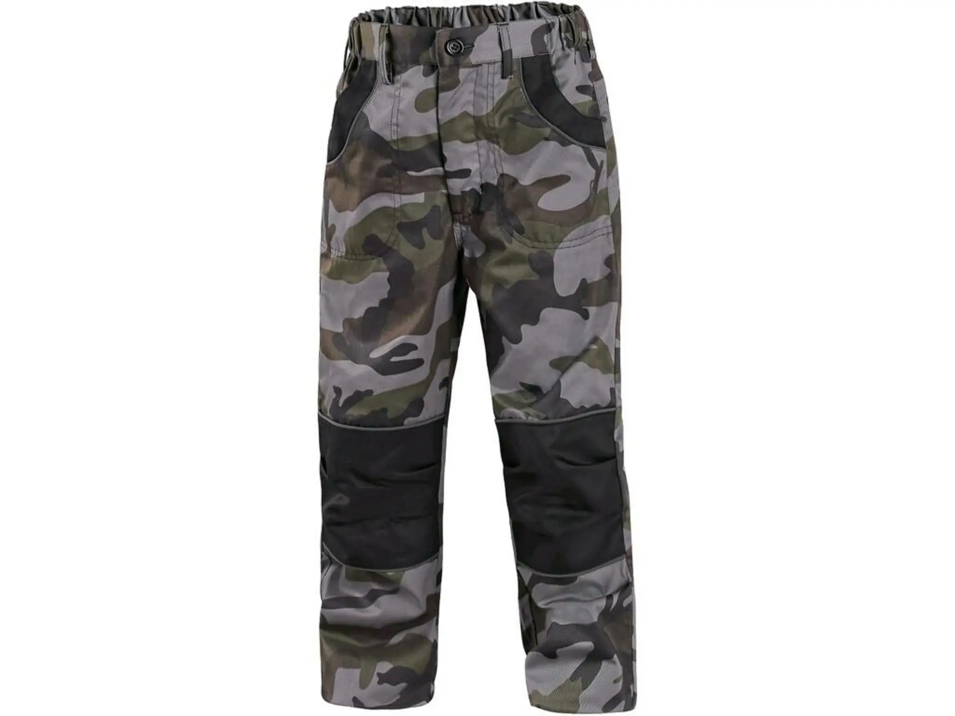 CXS CAMO dětské Kalhoty do pasu camouflage zelená